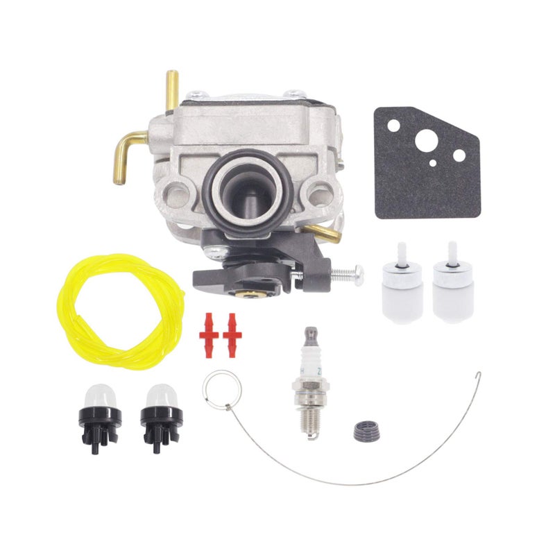 Hutdkte 753-08323 Carburetor for Troy-Bilt TB685EC TB635EC TB6044XP 685EC 635EC 6044XP MTD AC8 TEC Trimmer with 753-08319 Primer Bulb AC04122 Fuel Line Kit - Image 1